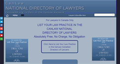 Desktop Screenshot of canlawdb.org